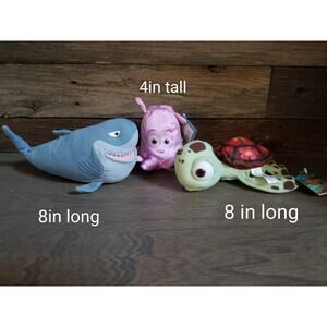 Disney Finding Nemo Plush Lot Squirt Pearl 2002